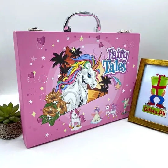 Fairy Tales Unicorn Art Case - 57 Piece Kids Color Kit