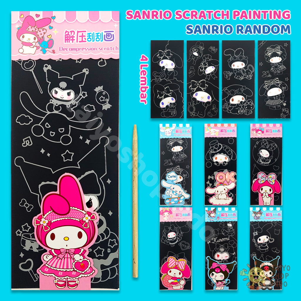 Sanrio Scratch Painting Cards - Random Character Design