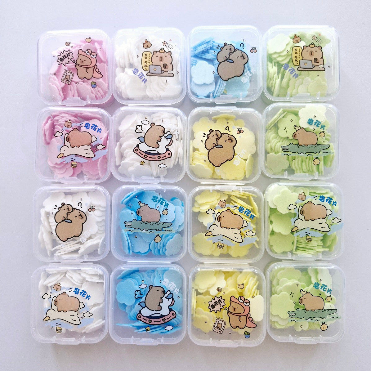 Cute Capybara Paper Soap Sheets set of 3