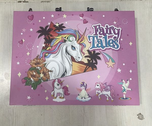 Fairy Tales Unicorn Art Case - 57 Piece Kids Color Kit