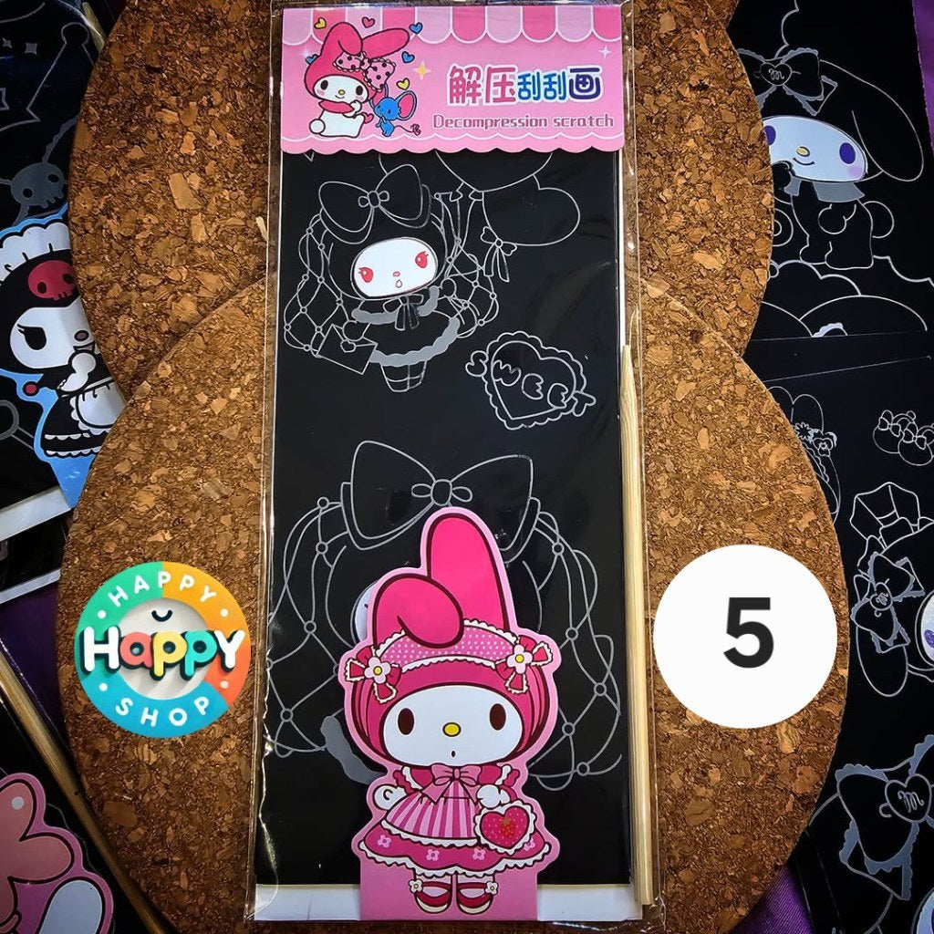 Sanrio Scratch Painting Cards - Random Character Design